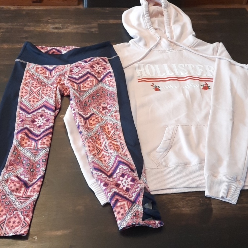 Hollister Bundle, size xs, hoody and tights